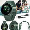 Garmin Vivoactive 6 - Health & Fitness GPS Smartwatch, 1.2" Bright AMOLED Display, Up to 11 Days of Battery | Wearable4U Bundle - Green & Jasper Green Band