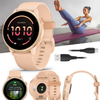 Garmin Vivoactive 6 - Health & Fitness GPS Smartwatch, 1.2" Bright AMOLED Display, Up to 11 Days of Battery | Wearable4U Bundle - Pink Dawn & Pink Dawn Band