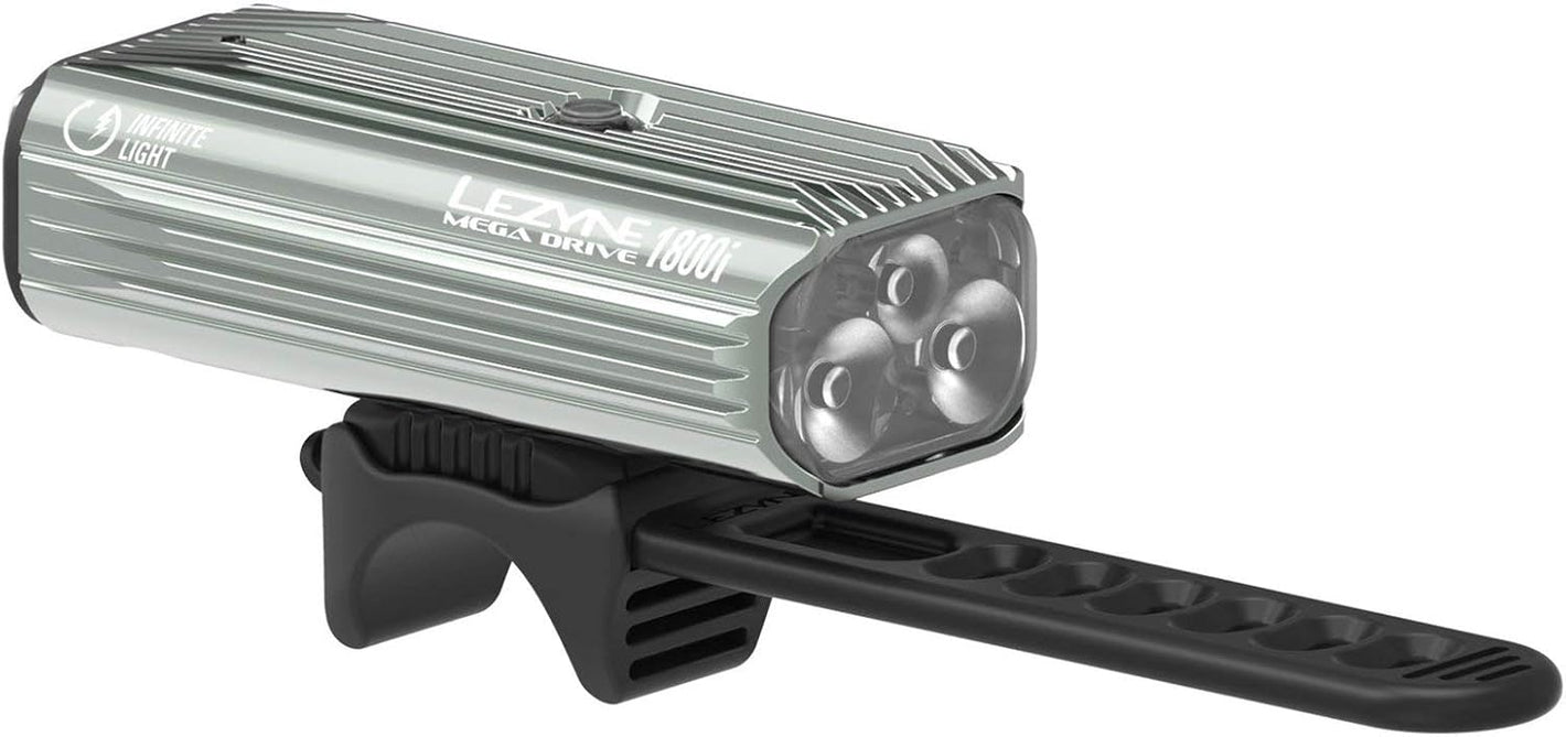 Lezyne Mega Drive 1800i Headlight Lite Grey/Hi Gloss (1-LED-7-V319)