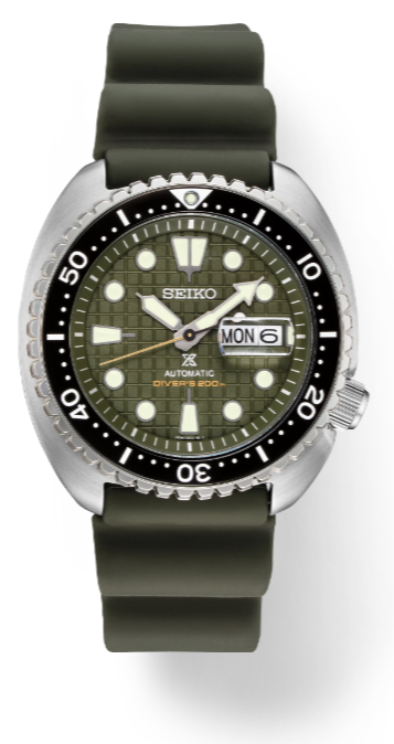 Seiko Prospex Automatic Diver Rotating Bezel 45.0 mm Green Dial Men's Watch (SRPE05)