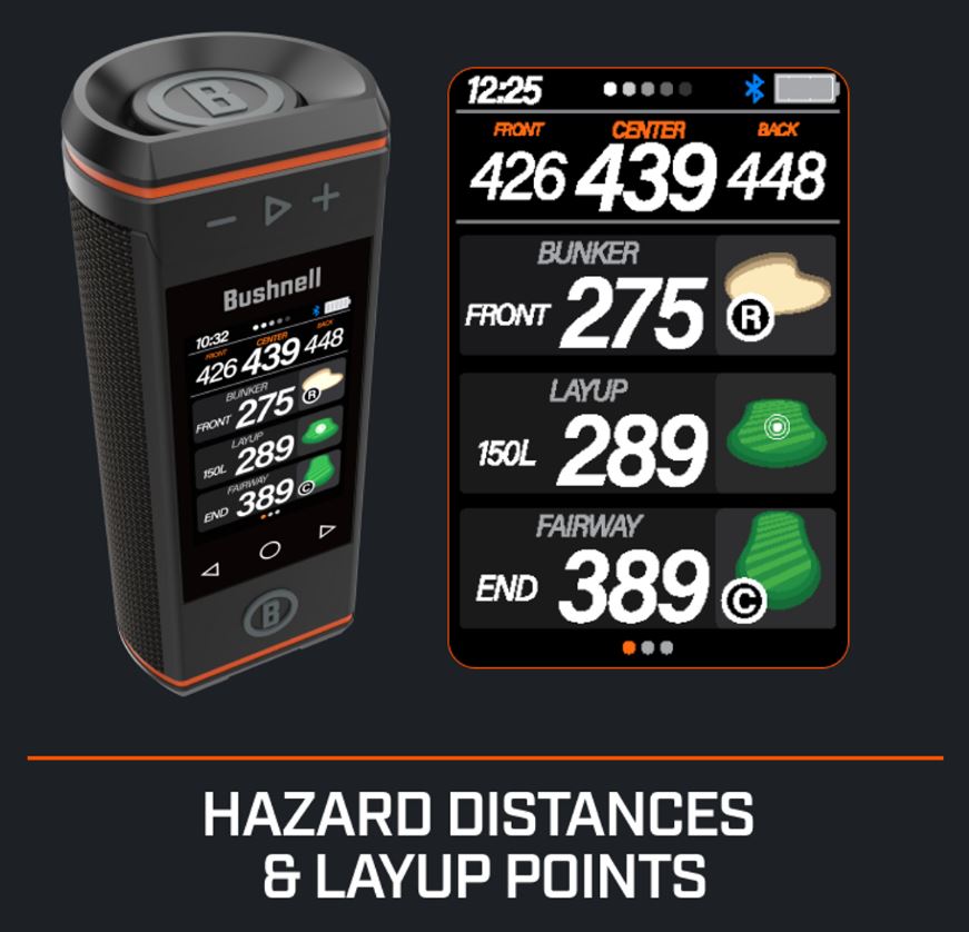 Bushnell_Wingman_HD_View_Golf_Speaker_3.5"_Touchscreen_GPS_Distances_360°_Audio_362350