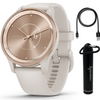 Garmin Vivomove Trend 40 mm Hybrid Smartwatch - Peach Gold/Ivory
