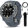 Garmin Instinct Crossover Series Hybrid Rugged Smartwatch - Blue Granite