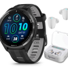 Garmin Forerunner 965 Premium GPS Running and Triathlon Titanium Smartwatch - Black