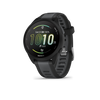 Garmin Forerunner 165 GPS Running Smartwatch | 19 hours in GPS mode | AMOLED Display with Wearable4U Bundle - Black/Slate Gray