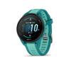 Garmin Forerunner 165 GPS Running Smartwatch | 19 hours in GPS mode |  AMOLED Display with Wearable4U Bundle - Turquoise/Aqua