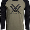 Vortex Optics Raglan Core Logo Long Sleeve Shirt - Military Heather