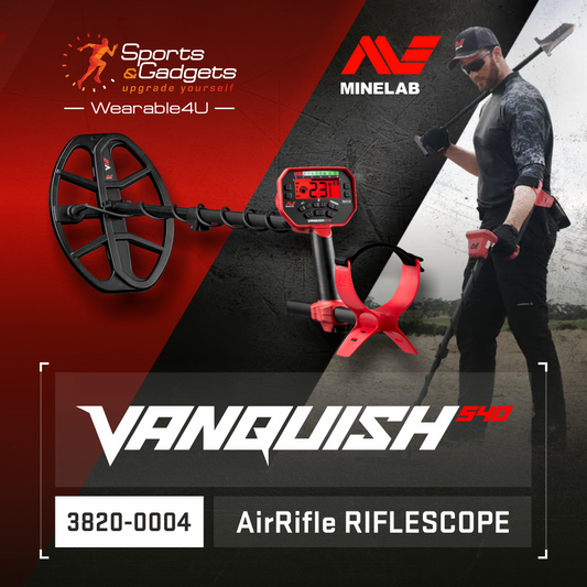 Minelab VANQUISH 540 PRO-PACK Metal Detector with V12 12"x9" Double-D and V8 8"x5" Double-D Waterproof Coils