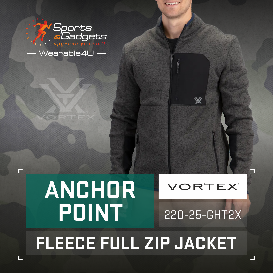 Stay Warm and Dry with the Vortex Optics Anchor Point Fleece Full Zip Jacket