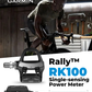 Garmin Rally RK100 Single-Sensing Power Meter Pedals – Compatible with LOOK KEO Cleats, Bluetooth/ANT+, Transferable Spindle Design with Wearable4U Bundle