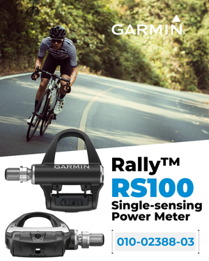 Garmin Rally RS100 Single-Sensing Power Meter Pedals, Reliable Power & Cadence Measurement, SHIMANO SPD-SL Cleat Compatibility 010-02388-03_W4U