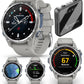 Garmin Descent Mk3 – 43 mm Stainless Steel with Fog Gray Silicone Band Watch-Style Dive Computer (010-02753-03)