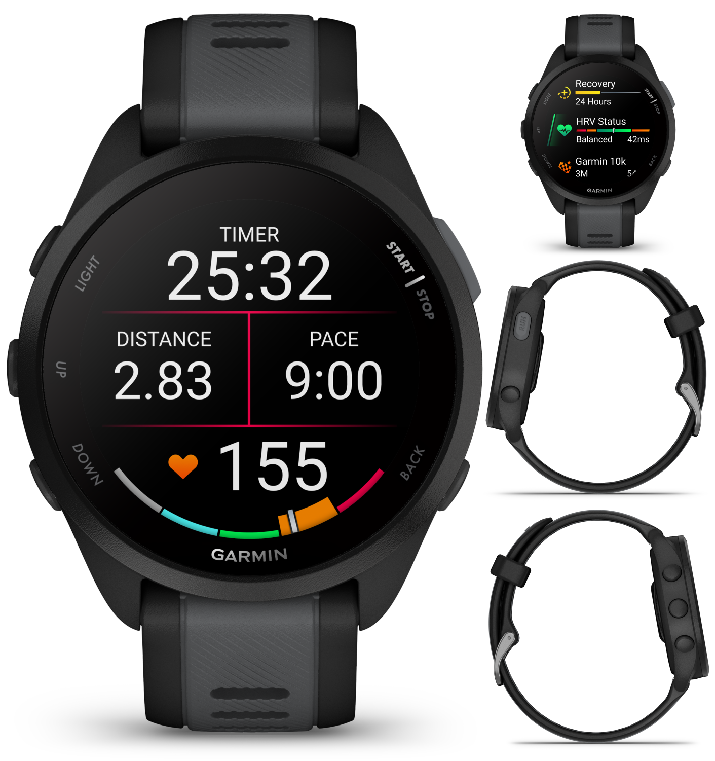 Garmin Forerunner 165 GPS Running Smartwatch | 19 hours in Garmin Forerunner 165 GPS Running Smartwatch | 19 hours in