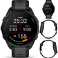 Garmin Forerunner 165 GPS Running Smartwatch | 19 hours in GPS mode |  AMOLED Display with Wearable4U Bundle