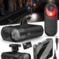 Garmin Varia Vue, Cycling Headlight and 4k Camera, Up to 600 Lumens, Auto Brightness, Crystal-Clear Video Recording, Incident Detection While Cycling w/ Wearable4U Bundle