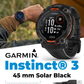 Garmin Instinct 3 Rugged Outdoor GPS Smartwatch, Wearable4U