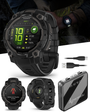 Garmin Instinct 3 Rugged Outdoor GPS Smartwatch, Wearable4U