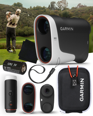 Garmin Approach Z30 Golf Laser Range Finder (400 yards, 6X magnification) with Wearable4U Power Bank and CR2 Battery Bundle…