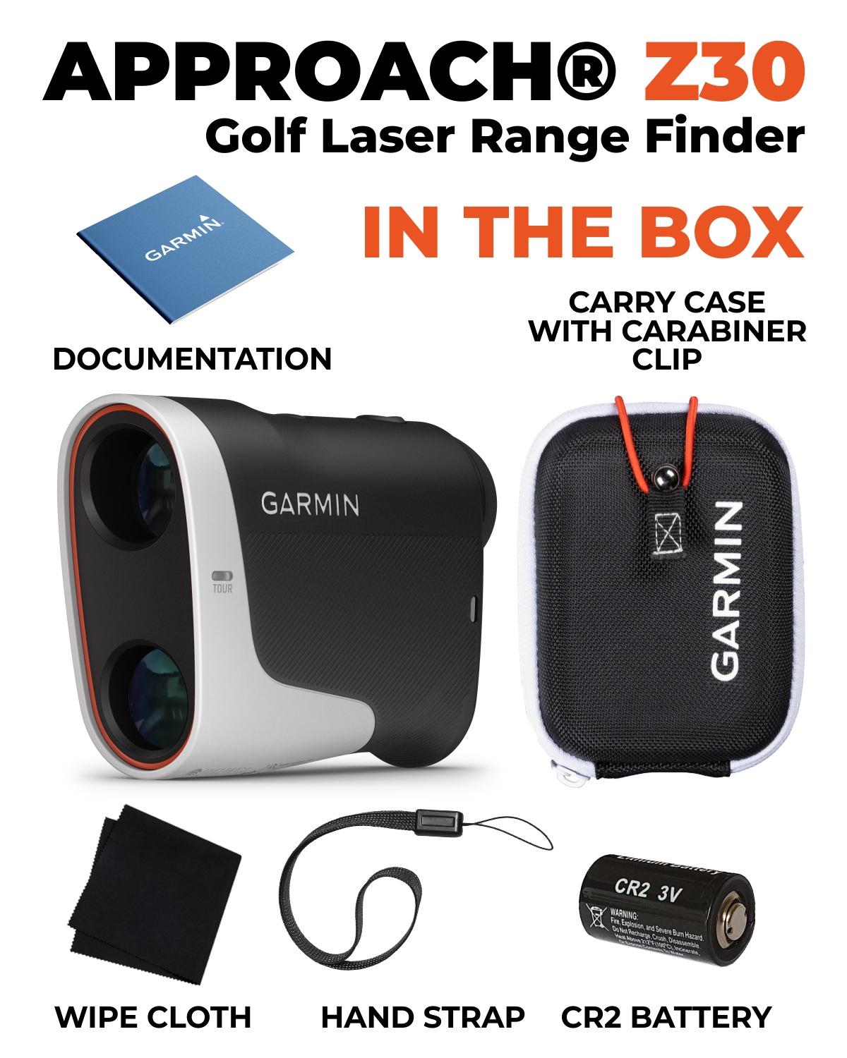Garmin Approach Z30 Golf Laser Range Finder (400 yards, 6X Garmin Approach Z30 Golf Laser Range Finder (400 yards, 6X