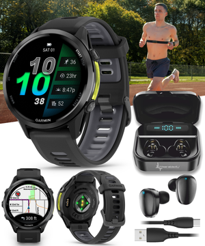 Garmin Forerunner 970 GPS Running Smartwatch Titanium, AMOLED Display, Wearable4U