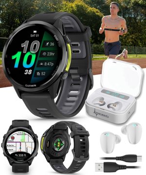 Garmin Forerunner 970 GPS Running Smartwatch Titanium, AMOLED Display, Wearable4U