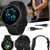 Garmin Vivoactive 6 - Health & Fitness GPS Smartwatch, 1.2" Bright AMOLED Display, Up to 11 Days of Battery | Wearable4U Bundle - Slate & Black Band