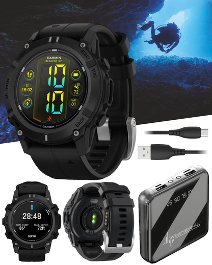 Garmin Descent G2 Watch-style Dive Computer Smartwatch, AMOLED Display, Diving, Wearable4U