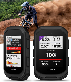 Garmin Edge MTB Rugged GPS Bike Computer with Mountain Bike Metrics, Trail & Topo Maps, Multi-Band GPS, Navigation, MTB Mounts with Wearable4U Bundle