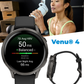 Garmin Venu 4 - 41/45mm AMOLED Advanced Health & Fitness GPS Smartwatch, Bright & Colorful Display, Built-in Flashlight, Up to 10/12 Days Battery Life with Wearable4U Bundle