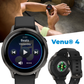 Garmin Venu 4 - 41/45mm AMOLED Advanced Health & Fitness GPS Smartwatch, Bright & Colorful Display, Built-in Flashlight, Up to 10/12 Days Battery Life with Wearable4U Bundle