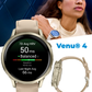 Garmin Venu 4 - 41/45mm AMOLED Advanced Health & Fitness GPS Smartwatch, Bright & Colorful Display, Built-in Flashlight, Up to 10/12 Days Battery Life with Wearable4U Bundle