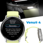 Garmin Venu 4 - 41/45mm AMOLED Advanced Health & Fitness GPS Smartwatch, Bright & Colorful Display, Built-in Flashlight, Up to 10/12 Days Battery Life with Wearable4U Bundle