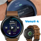 Garmin Venu 4 - 41/45mm AMOLED Advanced Health & Fitness GPS Smartwatch, Bright & Colorful Display, Built-in Flashlight, Up to 10/12 Days Battery Life with Wearable4U Bundle