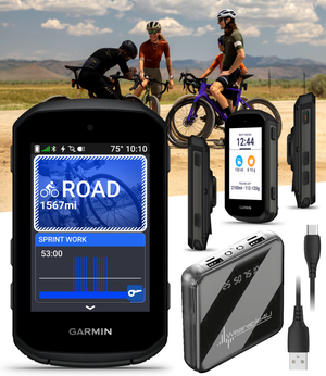 Garmin Edge 550 GPS Cycling Computer, Color Display, Button Controls, Preloaded Maps & Advanced Training Features (010-03022-00) w/ Wearable4U Bundle