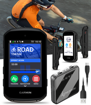 Garmin Edge 850 Compact GPS Cycling Computer, Vivid Color Touchscreen Display, Bike-Specific Mapping, Advanced Training & Performance Insights (010-03023-00) w/ Wearable4U Bundle