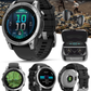 Garmin fenix E – 47 mm, AMOLED Stainless Steel with Black Silicone Band Multisport GPS Smartwatch (010-03025-02)