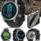 Garmin fenix E – 47 mm, AMOLED Stainless Steel with Black Silicone Band Multisport GPS Smartwatch (010-03025-02)