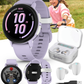 Garmin Bounce 2 Kids Smartwatch with LTE – Two-Way Calling, Text Messaging, Real-Time GPS Tracking, Swim-Friendly AMOLED Display, Music with Wearable4U Bundle
