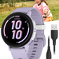 Garmin Bounce 2 Kids Smartwatch with LTE – Two-Way Calling, Text Messaging, Real-Time GPS Tracking, Swim-Friendly AMOLED Display, Music with Wearable4U Bundle