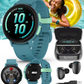 Garmin Bounce 2 Kids Smartwatch with LTE – Two-Way Calling, Text Messaging, Real-Time GPS Tracking, Swim-Friendly AMOLED Display, Music with Wearable4U Bundle