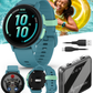 Garmin Bounce 2 Kids Smartwatch with LTE – Two-Way Calling, Text Messaging, Real-Time GPS Tracking, Swim-Friendly AMOLED Display, Music with Wearable4U Bundle