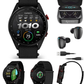 Garmin Approach S72 Golf GPS Smartwatch, AMOLED, Advanced Golf Features, Green Reading, Swing Metrics, 43,000+ CourseView Maps | Wearable4U Bundle