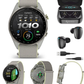 Garmin Approach S72 Golf GPS Smartwatch, AMOLED, Advanced Golf Features, Green Reading, Swing Metrics, 43,000+ CourseView Maps | Wearable4U Bundle