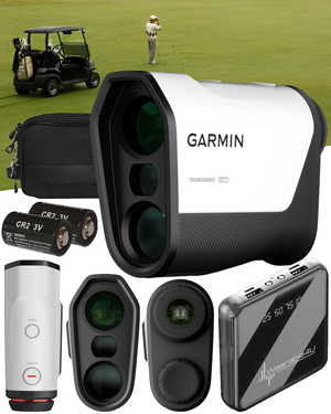 Garmin Approach Z10 Golf Laser Range Finder Up To 350 Yards (010-04328-00) with Wearable4U Bundle
