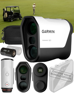 Garmin Approach Z10 Golf Laser Range Finder Up To 350 Yards (010-04328-00) with Wearable4U Bundle