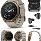 Garmin Fenix 9 Pro AMOLED Premium Multisport GPS Smartwatch, Titanium, Sapphire, inReach Connectivity