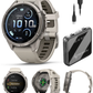 Garmin Fenix 9 Pro AMOLED Premium Multisport GPS Smartwatch, Titanium, Sapphire, inReach Connectivity