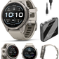 Garmin Fenix 9 Pro AMOLED Premium Multisport GPS Smartwatch, Titanium, Sapphire