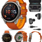 Garmin Fenix 9 Pro AMOLED Premium Multisport GPS Smartwatch, Titanium, Sapphire, inReach Connectivity