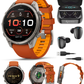 Garmin Fenix 9 Pro AMOLED Premium Multisport GPS Smartwatch, Titanium, Sapphire